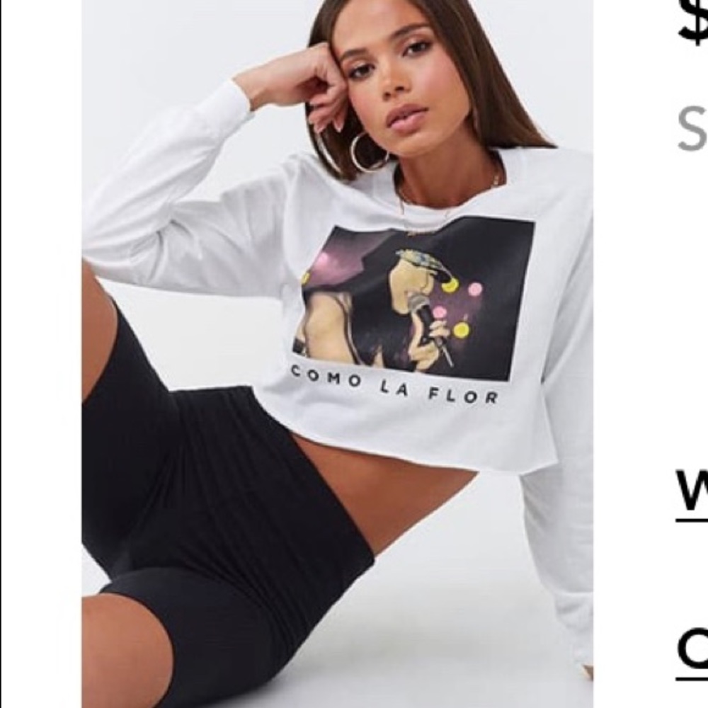 Selena graphic cropped tee